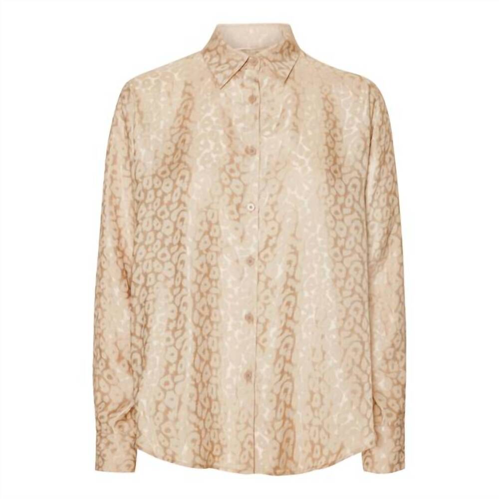 NEW KARMAMIA women's alma shirt in powder leo silk